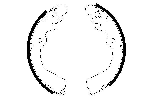 BOSCH 0 986 487 451 Bremsbackensatz