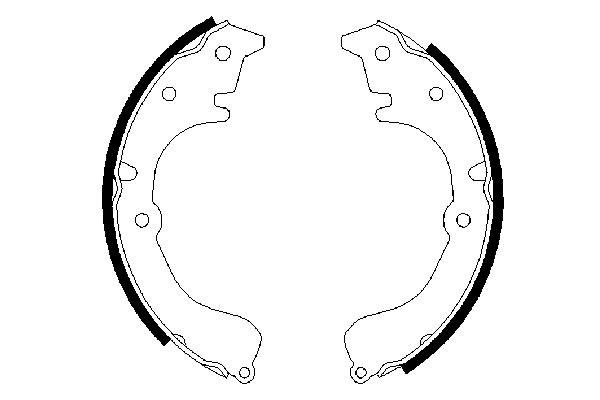 BOSCH 0 986 487 453 Bremsbackensatz
