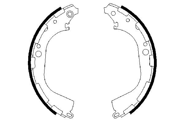 BOSCH 0 986 487 464 Bremsbackensatz