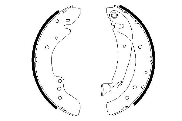 BOSCH 0 986 487 521 Bremsbackensatz