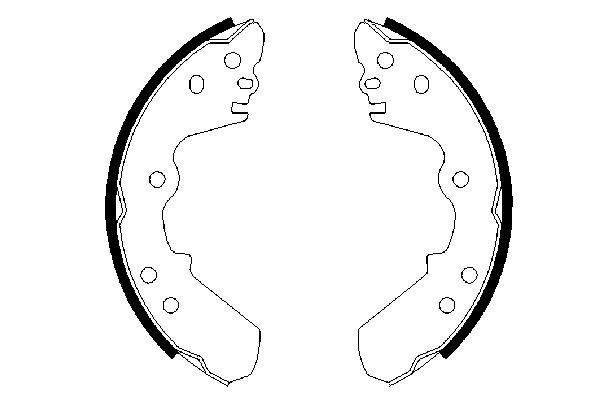 BOSCH 0 986 487 526 Bremsbackensatz