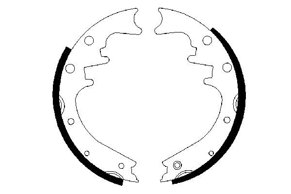 BOSCH 0 986 487 529 Bremsbackensatz