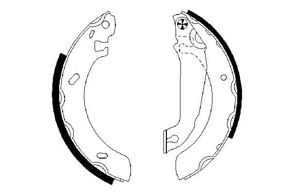 BOSCH 0 986 487 537 Bremsbackensatz