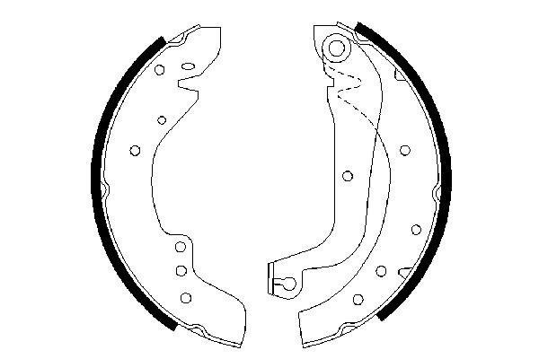 BOSCH 0 986 487 547 Bremsbackensatz