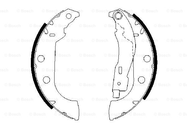 BOSCH 0 986 487 567 Kit ganasce freno-Kit ganasce freno-Ricambi Euro