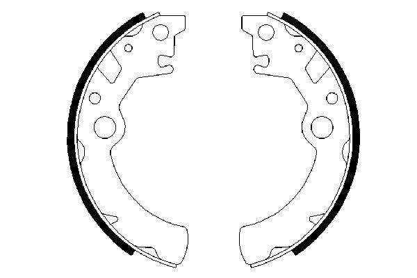 BOSCH 0 986 487 593 Bremsbackensatz