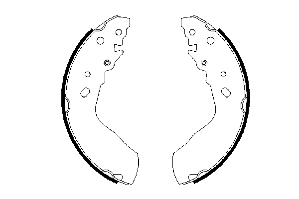 BOSCH 0 986 487 594 Bremsbackensatz