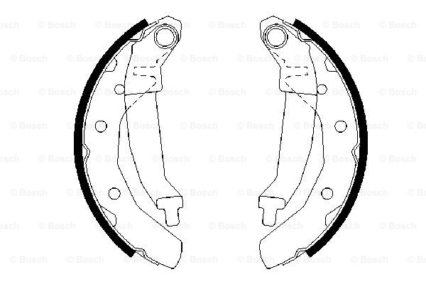 BOSCH 0 986 487 628 Kit ganasce freno-Kit ganasce freno-Ricambi Euro