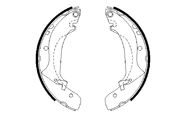 BOSCH 0 986 487 642 Bremsbackensatz