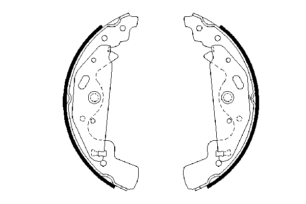 BOSCH 0 986 487 643 Bremsbackensatz