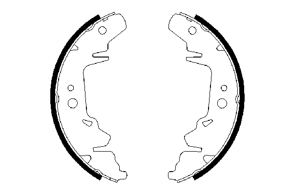 BOSCH 0 986 487 659 Bremsbackensatz