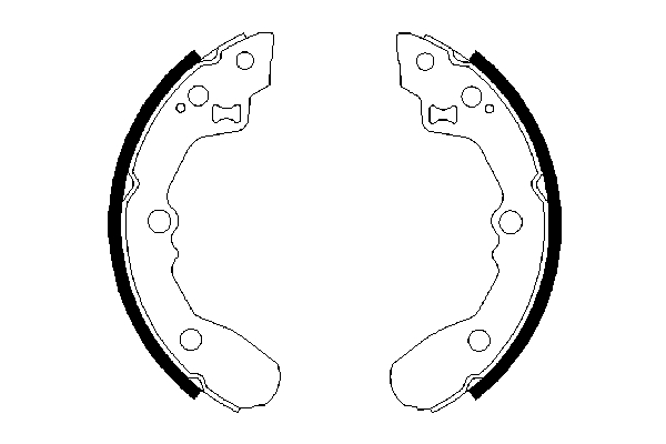 BOSCH 0 986 487 688 Bremsbackensatz