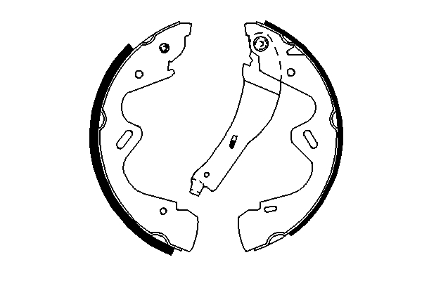 BOSCH 0 986 487 700 Bremsbackensatz