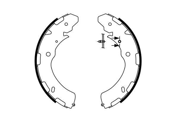 BOSCH 0 986 487 758 Kit ganasce freno-Kit ganasce freno-Ricambi Euro