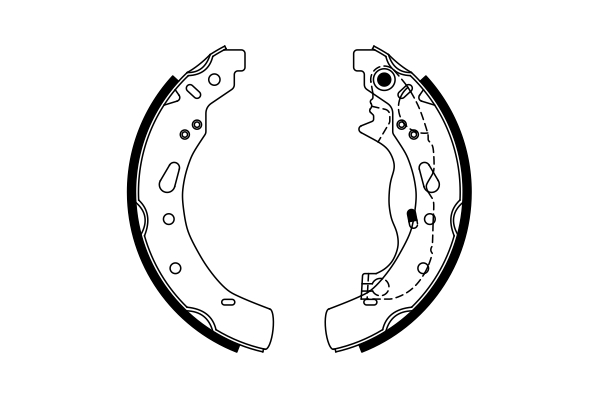 BOSCH 0 986 487 767 Bremsbackensatz