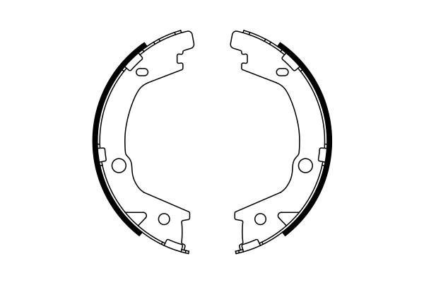 BOSCH 0 986 487 770 Bremsbackensatz, Feststellbremse
