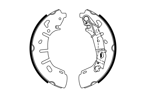 BOSCH 0 986 487 773 Bremsbackensatz