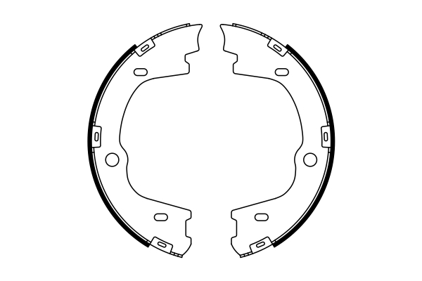 BOSCH 0 986 487 778 Bremsbackensatz, Feststellbremse