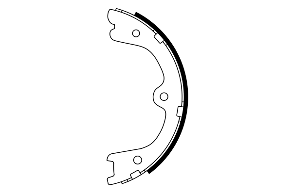 BOSCH 0 986 487 930 Bremsbackensatz, Feststellbremse