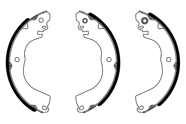 BOSCH 0 986 487 951 Bremsbackensatz