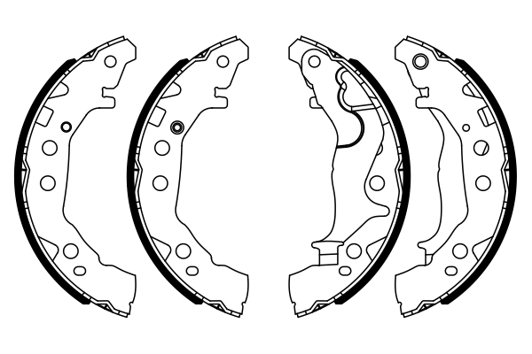 BOSCH 0 986 487 953 Bremsbackensatz