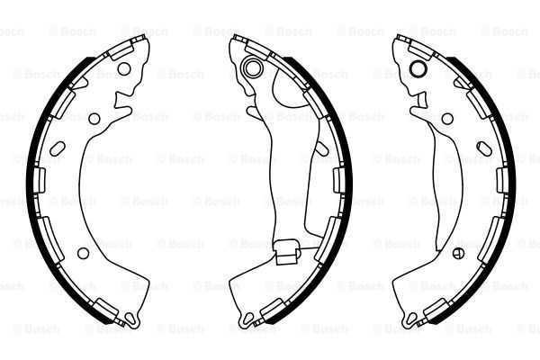 BOSCH 0 986 487 954 Kit ganasce freno-Kit ganasce freno-Ricambi Euro