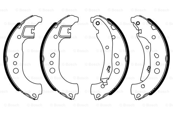 BOSCH 0 986 487 959 Kit ganasce freno-Kit ganasce freno-Ricambi Euro