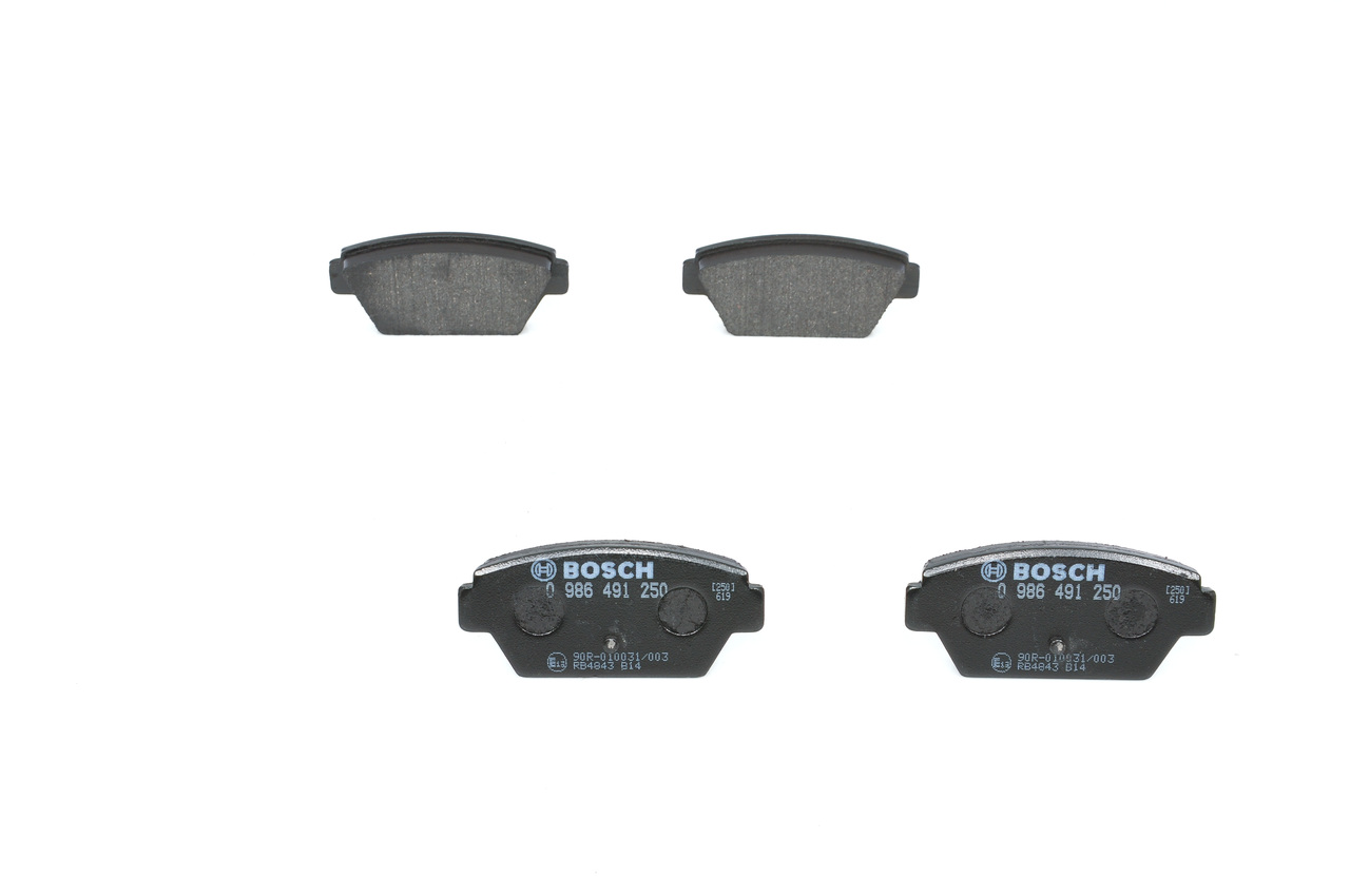 BOSCH 0 986 491 250 Bremsbelagsatz, Scheibenbremse