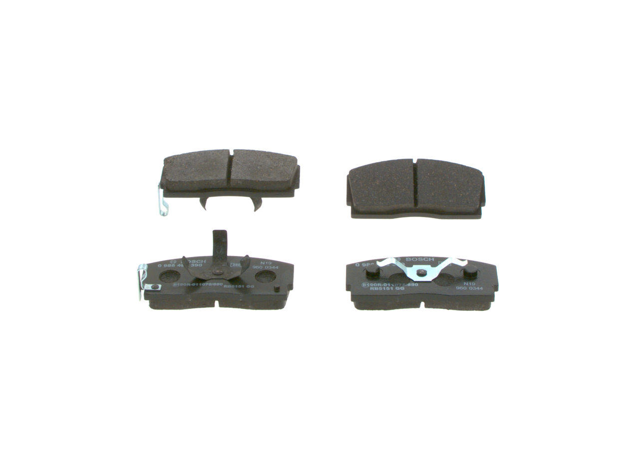 BOSCH 0 986 493 390 Bremsbelagsatz, Scheibenbremse