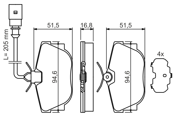 BOSCH 0 986 494 051 set...