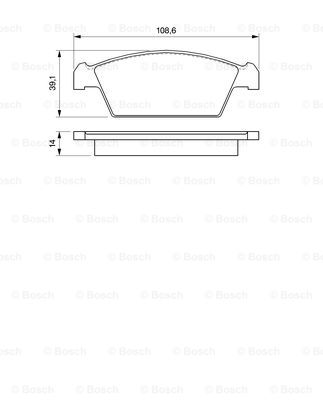 BOSCH 0 986 494 066 Kit pastiglie freno, Freno a disco