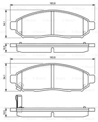 BOSCH 0 986 494 151 Kit pastiglie freno, Freno a disco