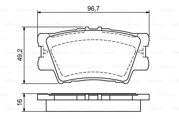 BOSCH 0 986 494 154 Kit pastiglie freno, Freno a disco