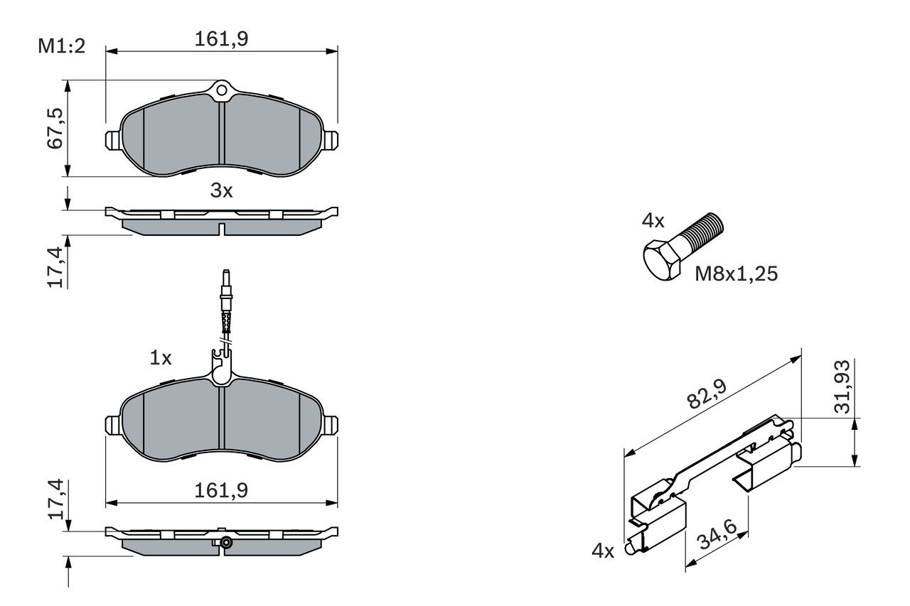 BOSCH 0 986 494 163 Kit...