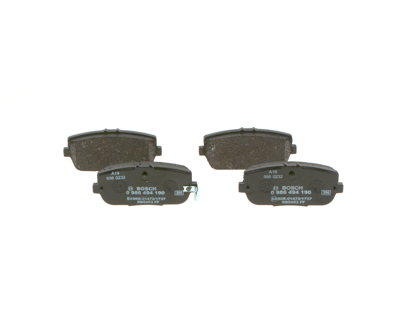 BOSCH 0 986 494 190 Bremsbelagsatz, Scheibenbremse