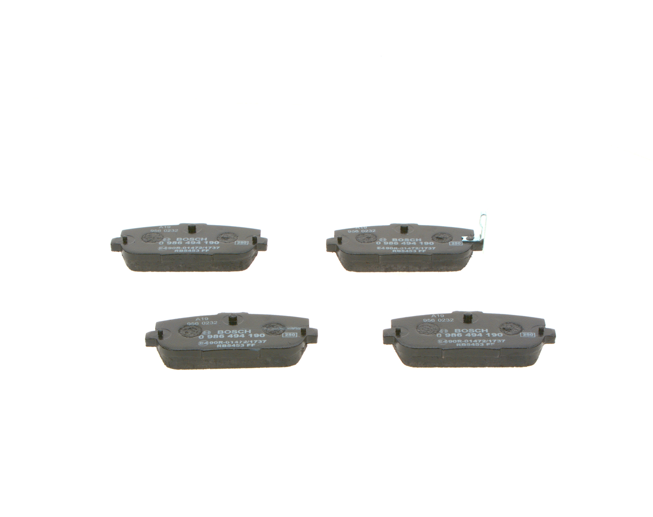 BOSCH 0 986 494 190 Bremsbelagsatz, Scheibenbremse