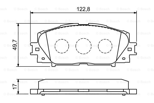 BOSCH 0 986 494 198 Kit pastiglie freno, Freno a disco