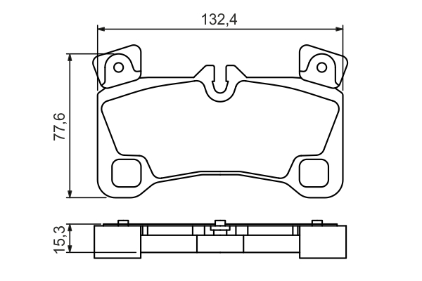 BOSCH 0 986 494 205 Kit pastiglie freno, Freno a disco