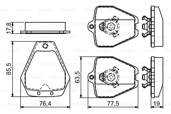 BOSCH 0 986 494 215 Kit pastiglie freno, Freno a disco-Kit pastiglie freno, Freno a disco-Ricambi Euro