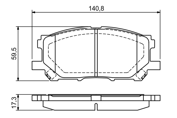 BOSCH 0 986 494 218 Bremsbelagsatz, Scheibenbremse