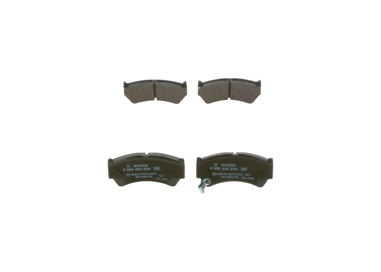 BOSCH 0 986 494 234 Bremsbelagsatz, Scheibenbremse