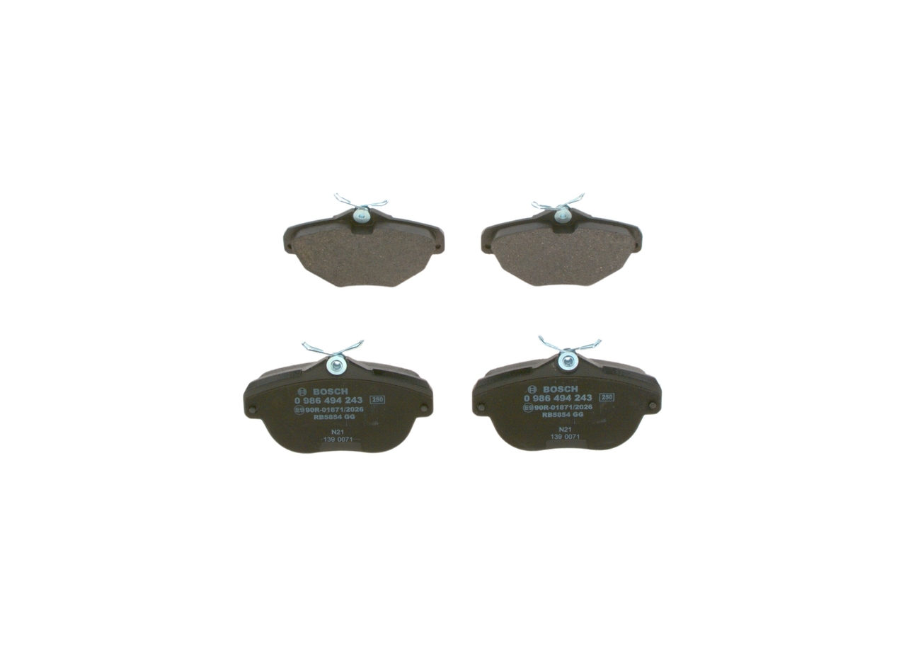 BOSCH 0 986 494 243 Bremsbelagsatz, Scheibenbremse