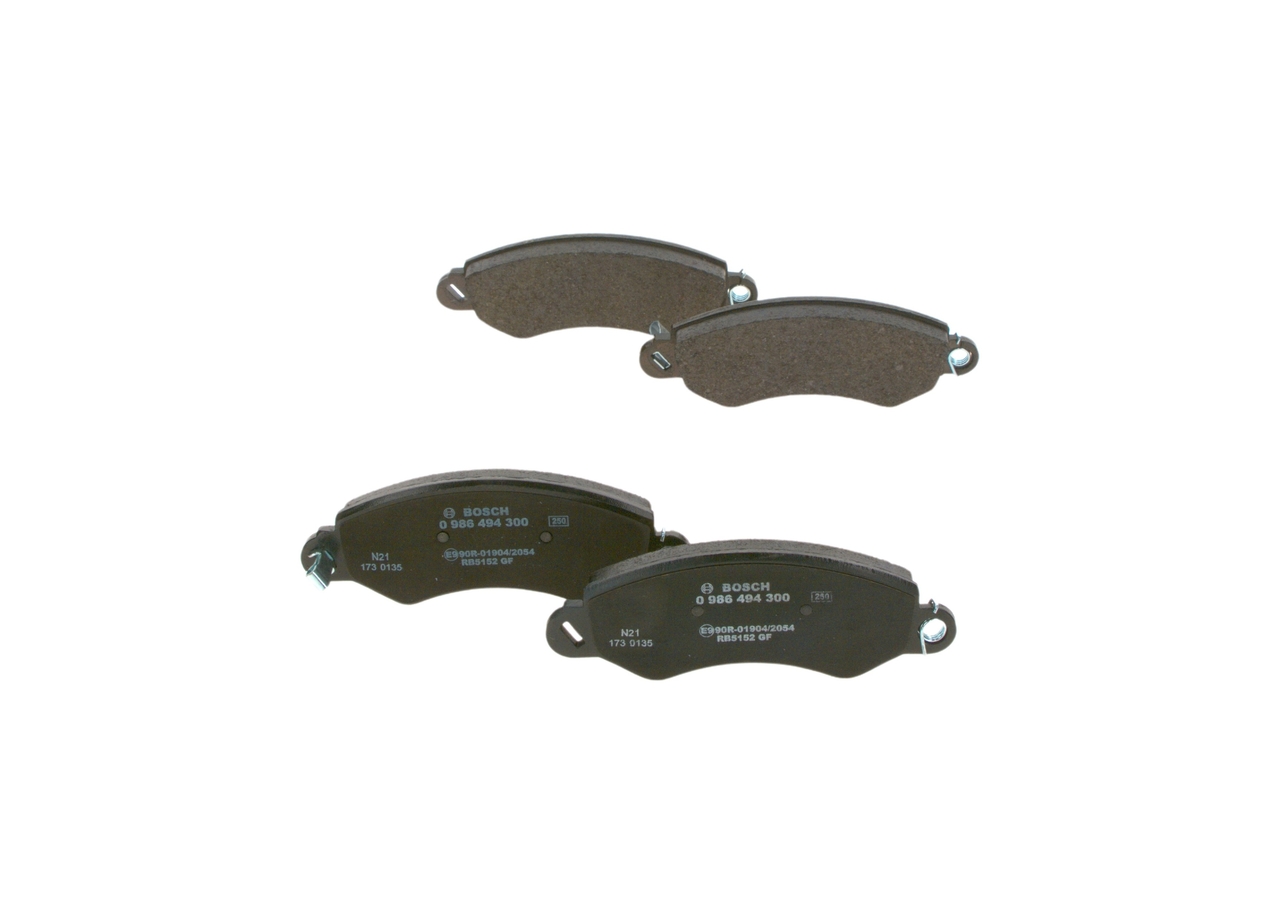 BOSCH 0 986 494 300 Bremsbelagsatz, Scheibenbremse