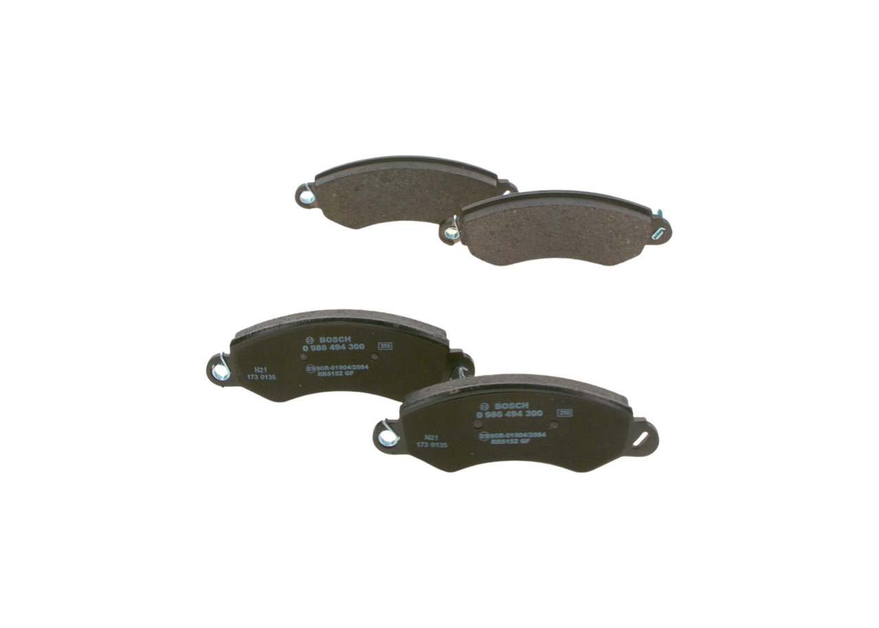 BOSCH 0 986 494 300 Bremsbelagsatz, Scheibenbremse
