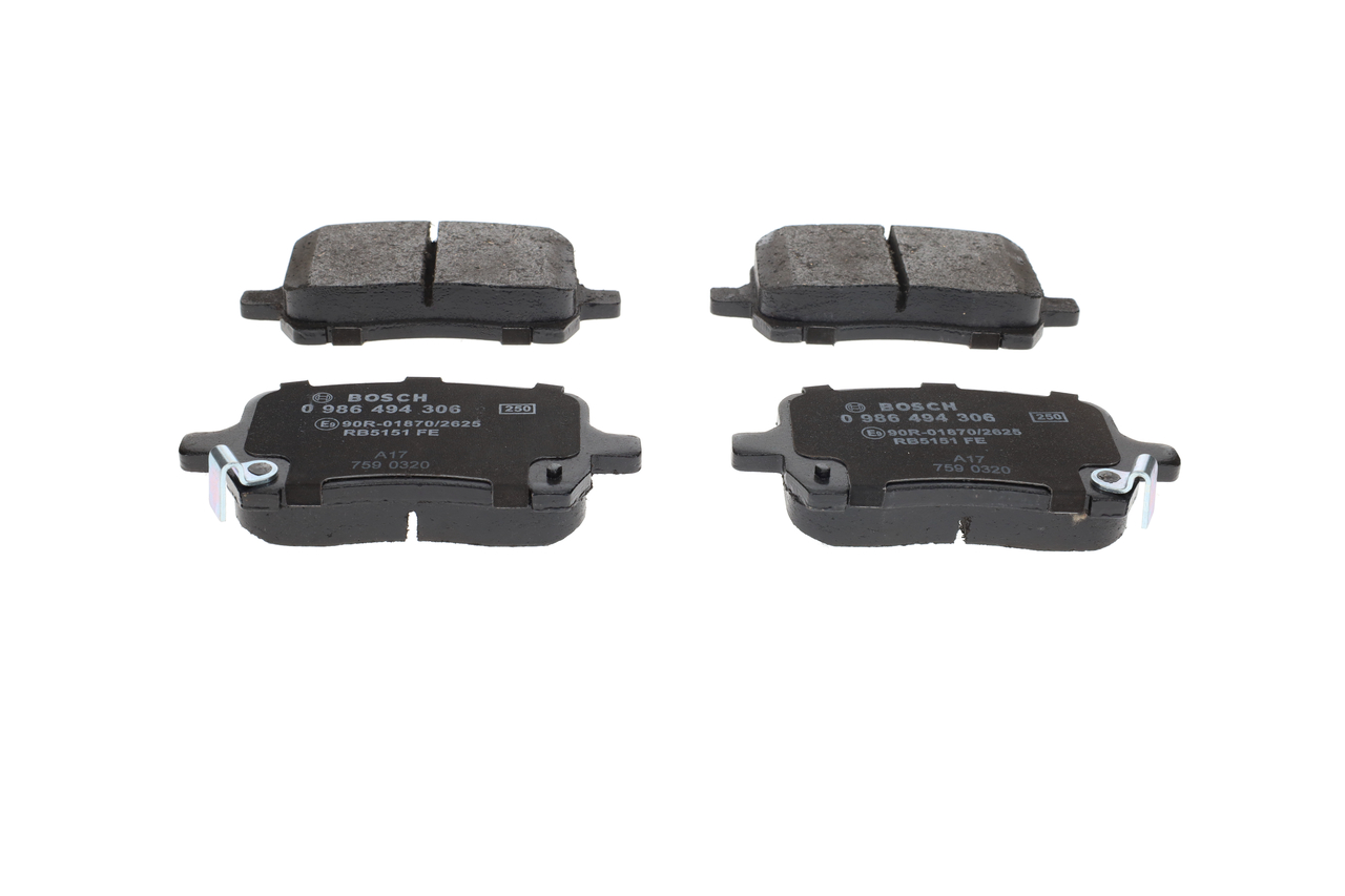 BOSCH 0 986 494 306 Bremsbelagsatz, Scheibenbremse