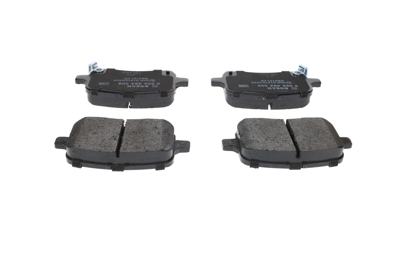 BOSCH 0 986 494 306 Bremsbelagsatz, Scheibenbremse