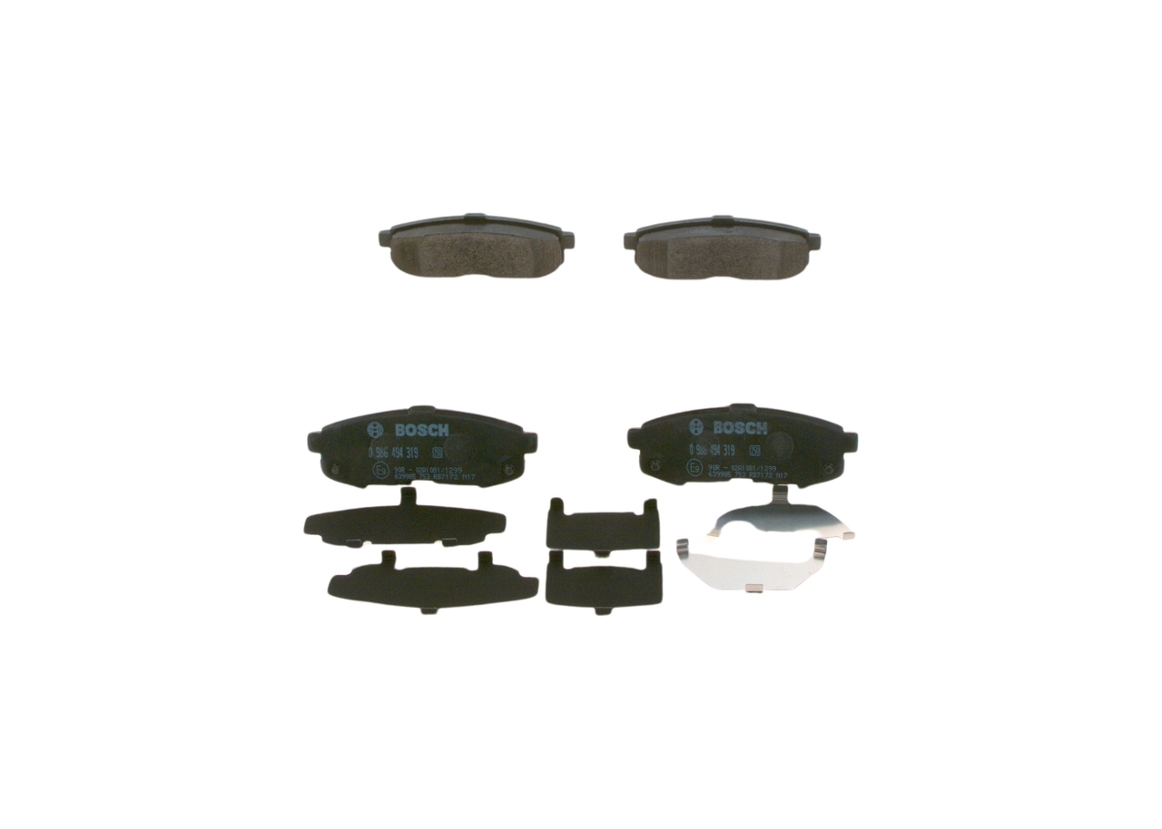 BOSCH 0 986 494 319 Bremsbelagsatz, Scheibenbremse