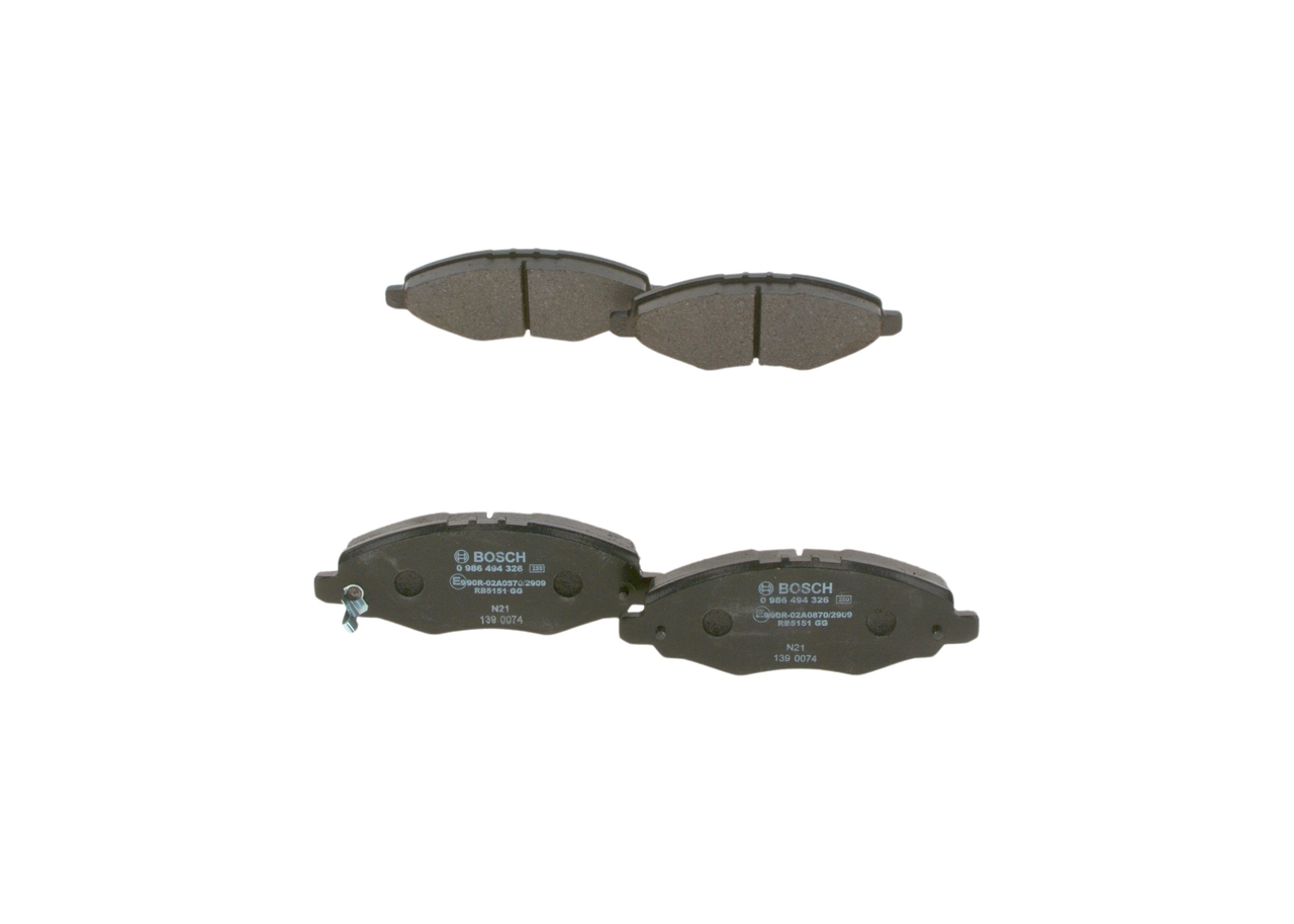 BOSCH 0 986 494 326 Bremsbelagsatz, Scheibenbremse