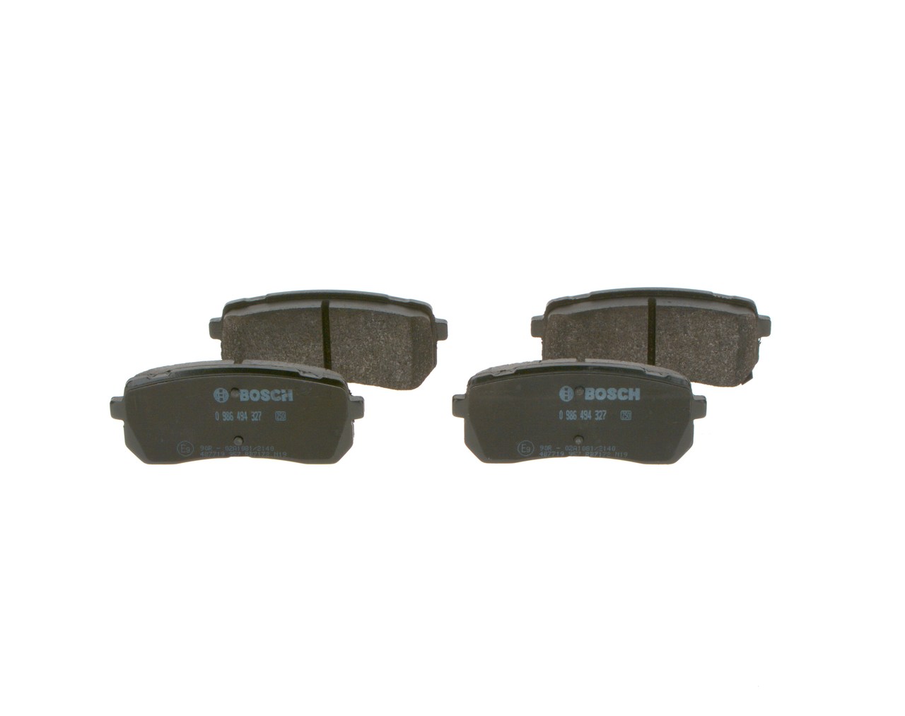 BOSCH 0 986 494 327 Bremsbelagsatz, Scheibenbremse