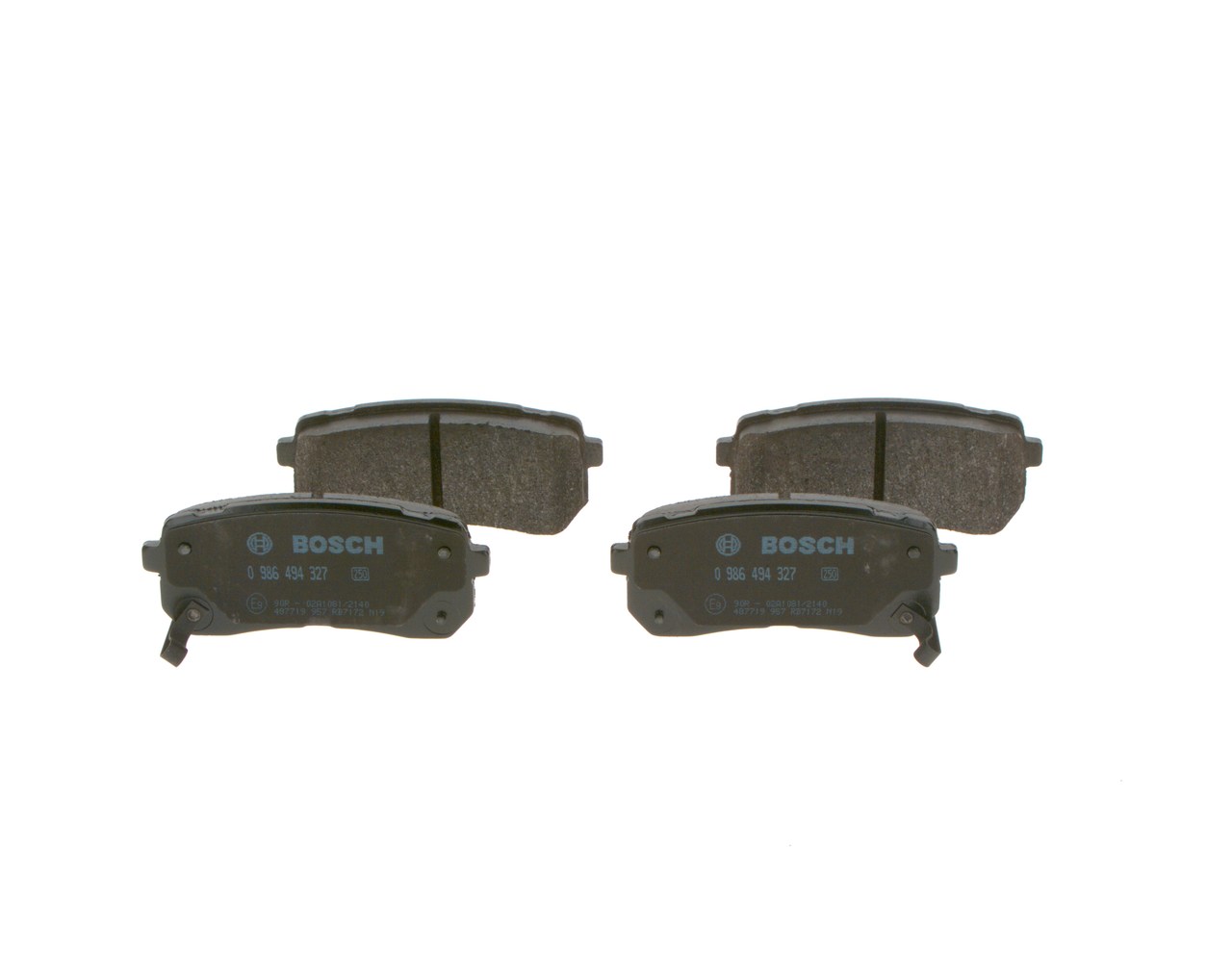 BOSCH 0 986 494 327 Bremsbelagsatz, Scheibenbremse